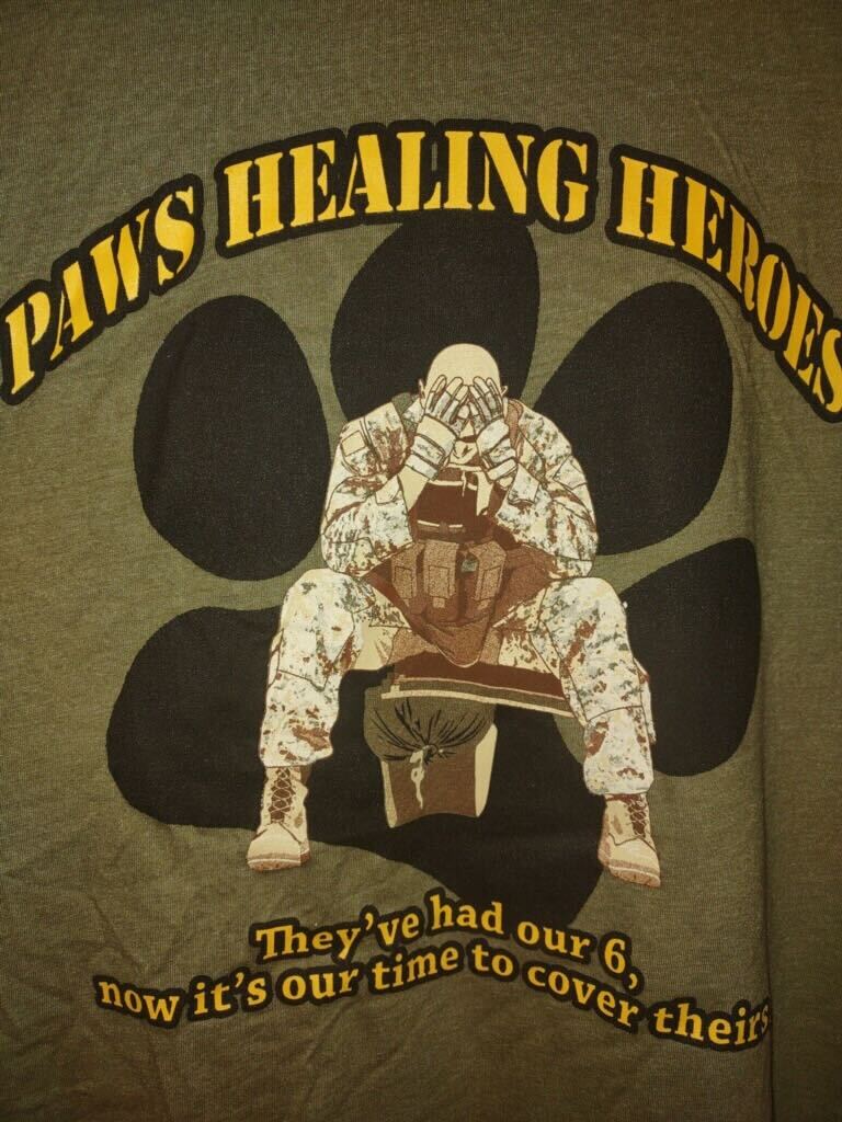 PAWS Healing Heroes T-Shirt (back)