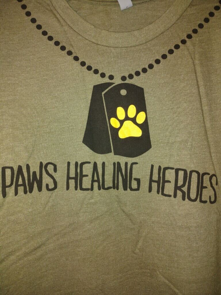 PAWS Healing Heroes T-Shirt (front)